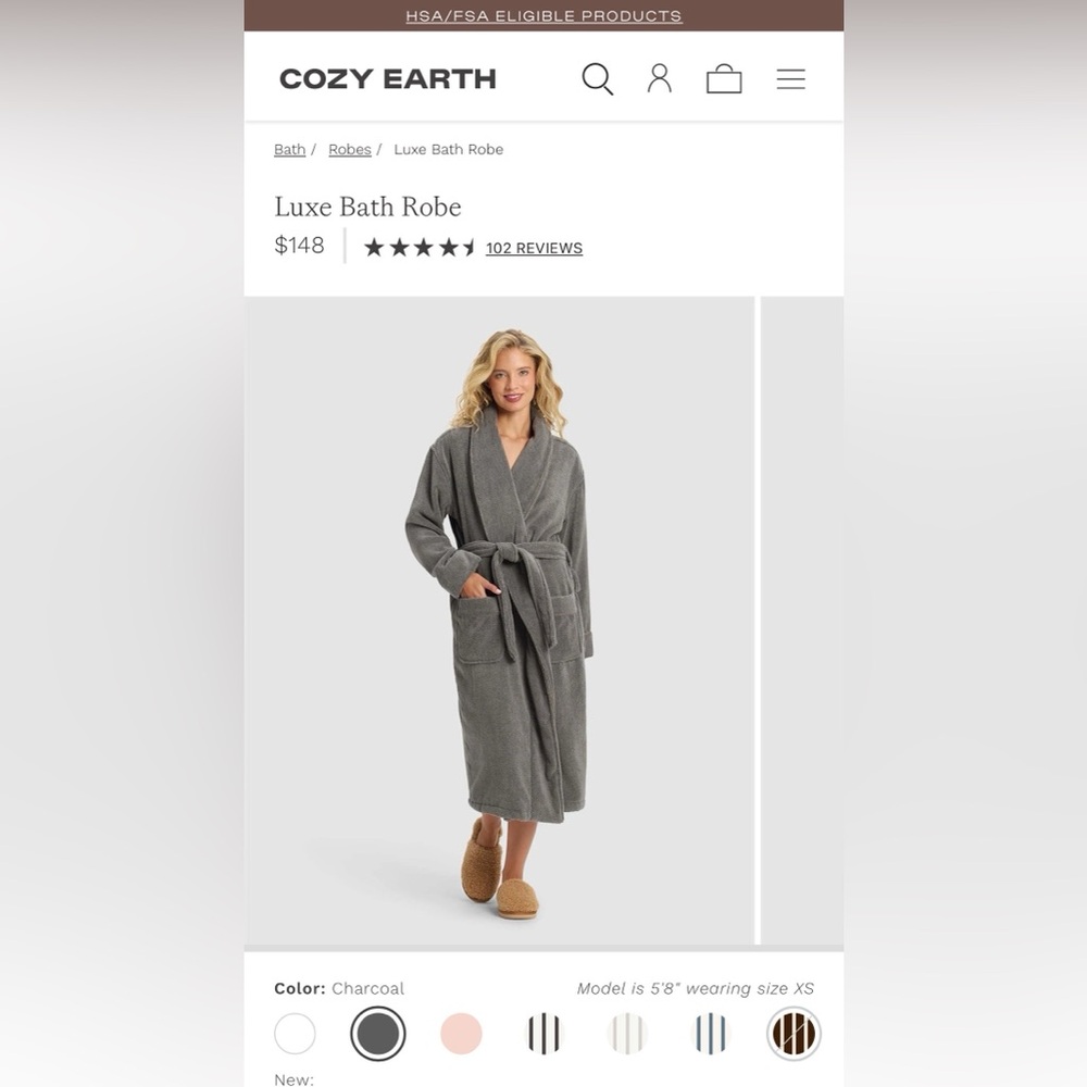 Cozy Earth Luxe Bath Robe